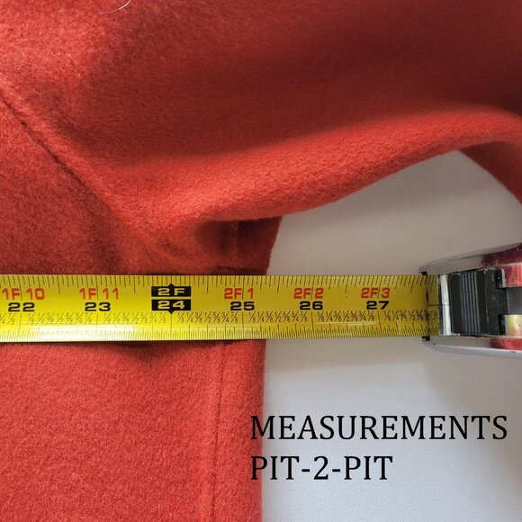 Alexander Bartlett Burnt Orange 100% Wool Jacket Coat w/Patch Pockets (Size: 2X) - Picture 14 of 16